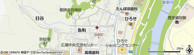 島根県安来市広瀬町広瀬魚町1218周辺の地図