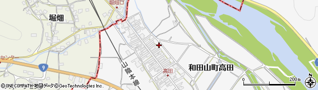兵庫県朝来市和田山町高田255周辺の地図