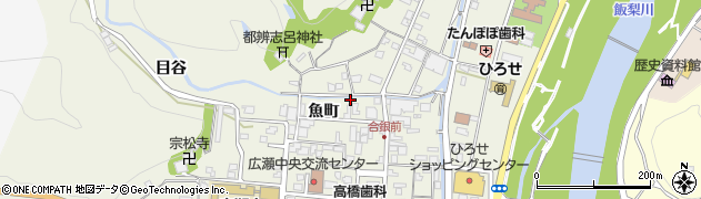 島根県安来市広瀬町広瀬魚町1230周辺の地図