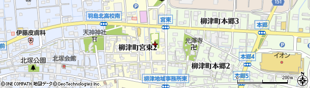 宮東公園周辺の地図