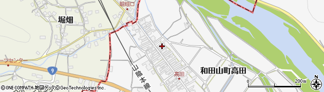 兵庫県朝来市和田山町高田263周辺の地図