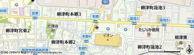 十六銀行柳津支店周辺の地図