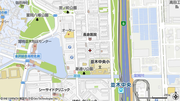 〒236-0005 神奈川県横浜市金沢区並木の地図