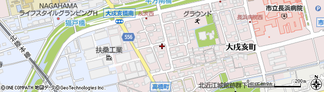 大丸エナウィン株式会社　ぽっぽガス長浜事業所周辺の地図