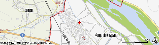 兵庫県朝来市和田山町高田260周辺の地図