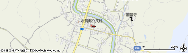 京都府綾部市志賀郷町北町周辺の地図