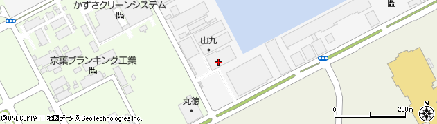 千葉県木更津市木材港7周辺の地図