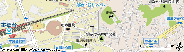 神奈川県横浜市栄区柏陽14周辺の地図