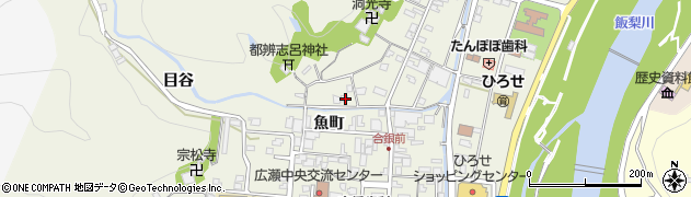 島根県安来市広瀬町広瀬魚町1406周辺の地図