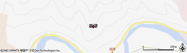 兵庫県養父市新津周辺の地図