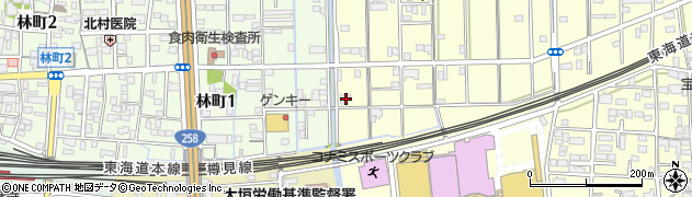 岐阜県大垣市三塚町462周辺の地図