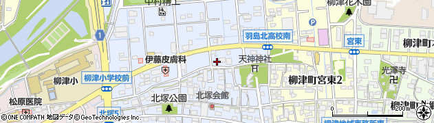 ランドホーム柳津周辺の地図