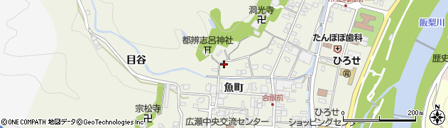 島根県安来市広瀬町広瀬魚町1403周辺の地図