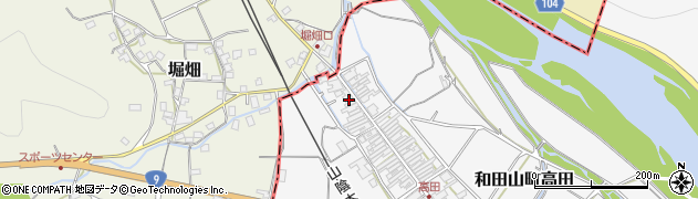 兵庫県朝来市和田山町高田52周辺の地図