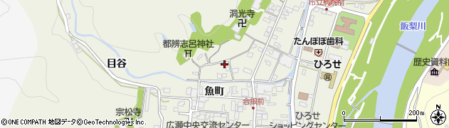 島根県安来市広瀬町広瀬魚町1405周辺の地図