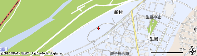 愛知県江南市鹿子島町船付周辺の地図