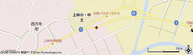 京都府綾部市八津合町（上荒木）周辺の地図