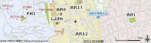 神奈川県秦野市渋沢上周辺の地図