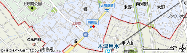 前川田周辺の地図