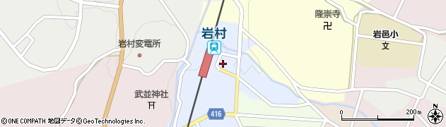 岐阜県恵那市領家2368周辺の地図