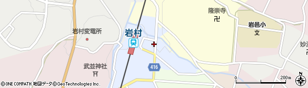 岐阜県恵那市領家2374周辺の地図