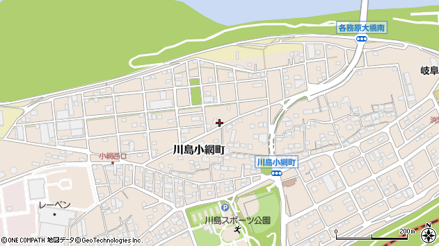 〒501-6023 岐阜県各務原市川島小網町の地図