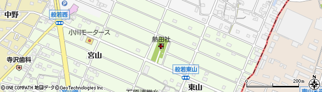 熱田社周辺の地図