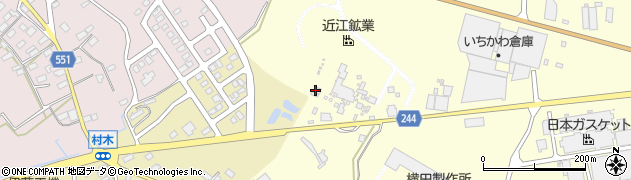 近江鉱業株式会社　大野木工場周辺の地図