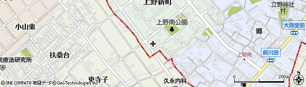 愛知県犬山市上野新町345周辺の地図