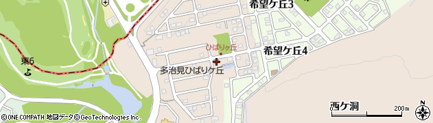 ひばりケ丘周辺の地図
