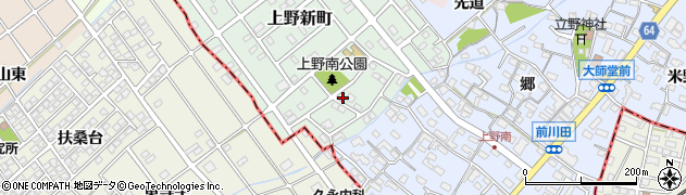 愛知県犬山市上野新町317周辺の地図
