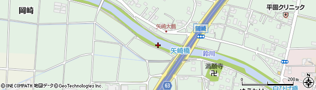 矢崎橋周辺の地図
