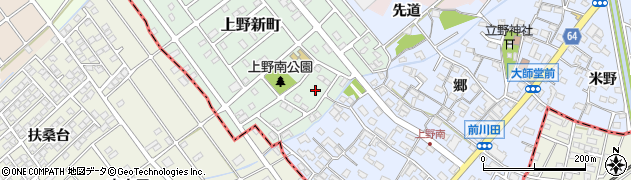 愛知県犬山市上野新町307周辺の地図