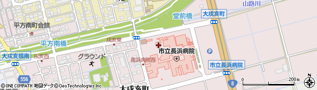 長浜病院訪問看護ステーション周辺の地図
