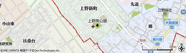 愛知県犬山市上野新町334周辺の地図