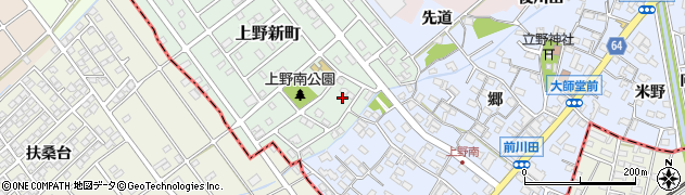 愛知県犬山市上野新町300周辺の地図