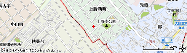 愛知県犬山市上野新町52周辺の地図