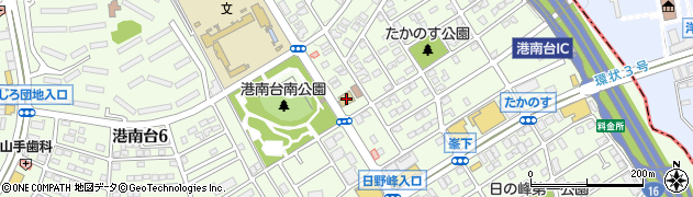 横浜市立　港南台第二保育園周辺の地図