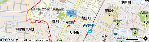 新東鮨周辺の地図