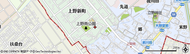 愛知県犬山市上野新町302周辺の地図