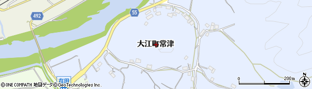 京都府福知山市大江町常津周辺の地図