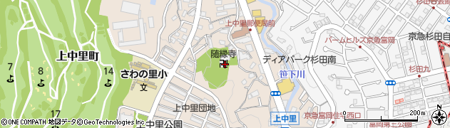 神奈川県横浜市磯子区上中里町周辺の地図