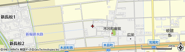 岐阜県大垣市木呂町周辺の地図