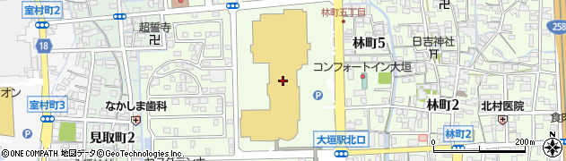 丸忠回転寿司アブリ（ＡＢＲＩ）　アピタ大垣店周辺の地図