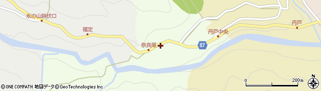 兵庫県養父市奈良尾187周辺の地図