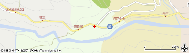 兵庫県養父市奈良尾206周辺の地図