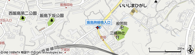 飯島跨線橋入口周辺の地図
