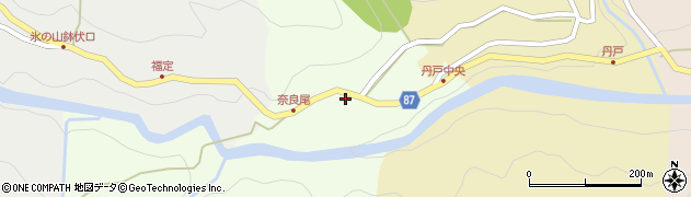 兵庫県養父市奈良尾205周辺の地図