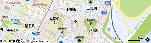 岐阜県羽島郡笠松町下新町2周辺の地図