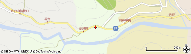 兵庫県養父市奈良尾203周辺の地図